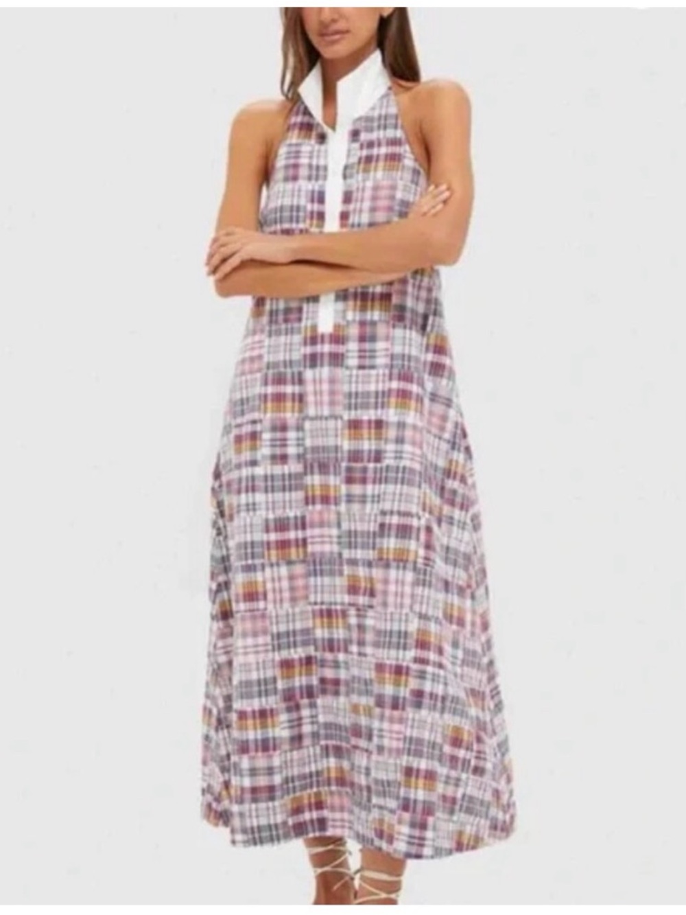 Tuckernuck Faded Prep Patchwork Jagger Maxi Dress, Size Extra Small